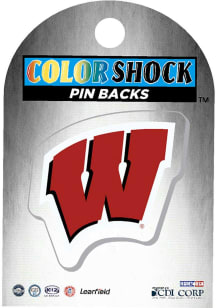 Wisconsin Badgers Souvenir Mini Acrylic Pin - Red