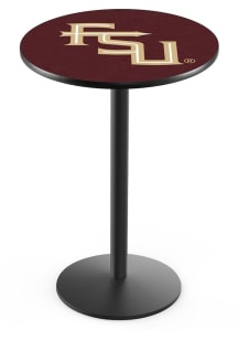 Florida State Seminoles Script Black Round Base Pub Table