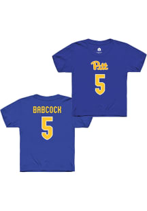 Olivia Babcock Pitt Panthers Youth Blue NIL Shirzees Player Tee