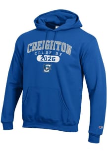 Champion Creighton Bluejays Mens Blue Class of 2026 Powerblend Long Sleeve Hoodie