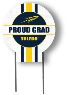 Toledo Rockets KH Sports Fan Grad graduation graphic Yard Sign - White