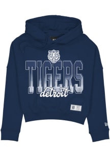 New Era Detroit Tigers Womens Navy Blue City Connect Hooded Sweatshirt