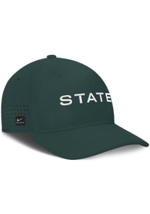 Nike Michigan State Spartans Mens Green Sideline Gameday Swooshflex Flex Hat