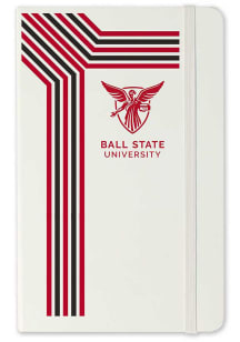 Ball State Cardinals Retro Stripes Journals - White