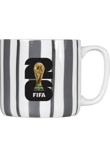 FIFA 2026 World Cup  16oz Brushstroke Stripe Ceramic Mug - White