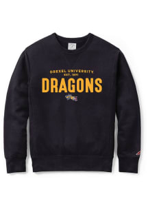 Drexel Dragons Mens Grey L2 Long Sleeve Crew Sweatshirt