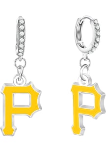 Pittsburgh Pirates Rhinestone Bar Womens Earrings