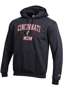 Champion Cincinnati Bearcats Mens Black EST Date Mom Powerblend Long Sleeve Hoodie