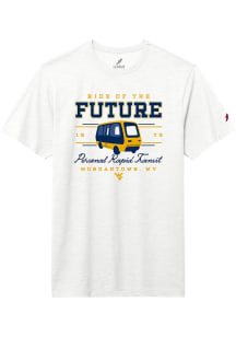 West Virginia Mountaineers White Personal Rapid Transit PRT Short Sleeve T Shirt