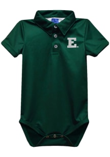 Vive La Fete Eastern Michigan Eagles Baby Green Team Short Sleeve One Piece Polo