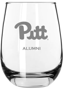 Pitt Panthers Alumni 15oz Stemless Wine Glass - White