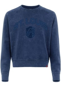 St Louis City SC Womens Blue Stevie Crew Sweatshirt