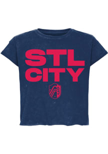 St Louis City SC Womens Blue Gwen Short Sleeve T-Shirt