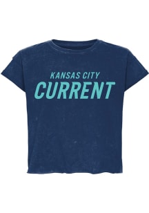 KC Current Womens Blue Gwen Short Sleeve T-Shirt