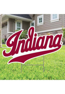Indiana Hoosiers Script Yard Sign - Crimson