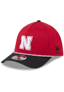 New Era Nebraska Cornhuskers Red JR Rope 39THIRTY M Crown A Frame Youth Adjustable Hat