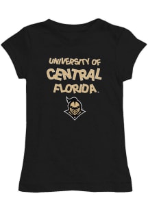 Vive La Fete UCF Knights Toddler Girls Black Lexie Short Sleeve T-Shirt
