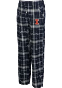Concepts Sport Illinois Fighting Illini Womens Navy Blue Flannel Loungewear Sleep Pants