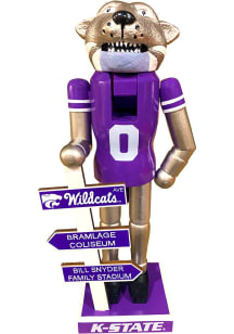 K-State Wildcats 12 Inch Mascot Nutcracker Decor