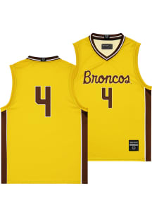 Ben Johnson  Campus Ink Western Michigan Broncos Youth NIL Gold Basketball Jersey