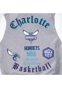 Mens Charlotte Hornets Pro Standard Mens Old English Wool Heavyweight Jacket - Grey Heather
