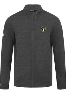 Levelwear Milwaukee Brewers Mens Grey Alec Insignia 2.0 Light Weight Jacket