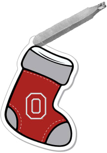 Ohio State Buckeyes Stocking Ornament - Scarlet Red