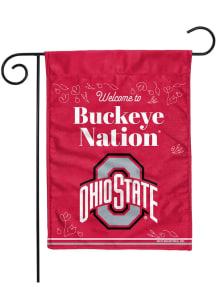 Ohio State Buckeyes Double Sided Garden Flag - Red