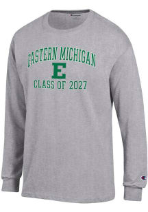 Champion Eastern Michigan Eagles Grey Primary Class of 2027 Jersey Long Sleeve T Shirt