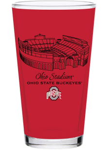Ohio State Buckeyes 16oz Stadium Pint Glass - White