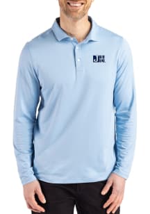Cutter and Buck Jackson State Tigers Mens Light Blue Coastline Long Sleeve Polo Shirt