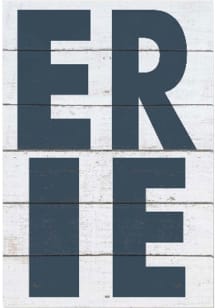 KH Sports Fan Erie Bold Typography sign Sign - Navy Blue