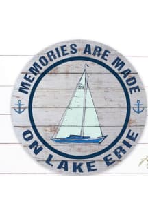 KH Sports Fan Cleveland Indoor/Outdoor Circle Sign Sign - Navy Blue