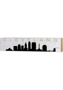 KH Sports Fan Cleveland Skyline Sign - White