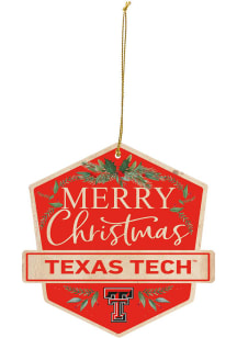 Texas Tech Red Raiders Badge Ornament - Red