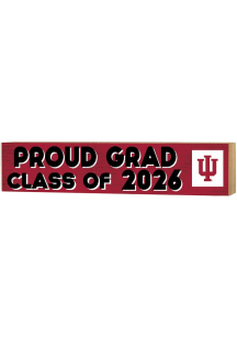 KH Sports Fan Indiana Hoosiers Class of 2026 Block Sign - Crimson