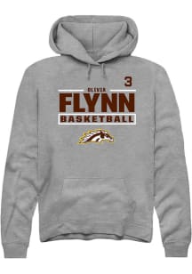 Olivia Flynn Western Michigan Broncos Mens Grey NIL Stacked Box Player Hood