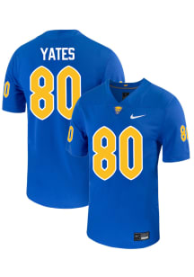 Bryce Yates  Nike Pitt Panthers Blue NIL Name And Number Football Jersey