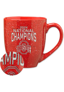 Ohio State Buckeyes 2024 Football National Champions Speckle Ceramic Mug - Red