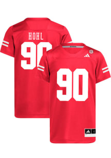 John Hohl   Nebraska Cornhuskers Red NIL Name And Number Football Jersey