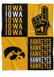 Iowa Hawkeyes Domino Swaddle Baby Blanket