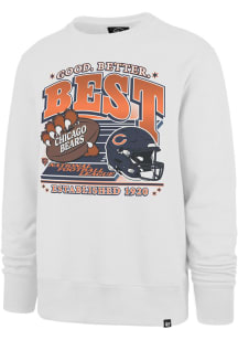 47 Chicago Bears Mens White Good Better Best Long Sleeve Crew Sweatshirt