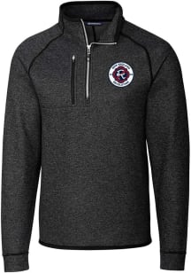Cutter and Buck New England Revolution Mens Charcoal Mainsail Big and Tall Qtr Zip