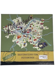 Pittsburgh State Map 1000 Piece Puzzle