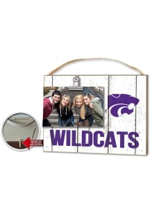 KH Sports Fan K-State Wildcats 10x8 Clip It Photo Sign - White