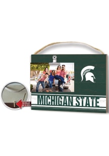 KH Sports Fan Michigan State Spartans 10x8 inch Colored Clip It Photo Sign - Green