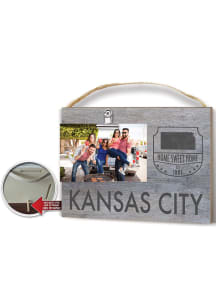 Kansas City Clip it Gray Name Drop Frame Picture Frame - White