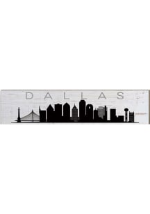 KH Sports Fan Dallas Ft Worth Skyline Table Top Sign Sign - White