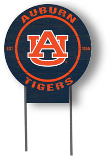 Auburn Tigers KH Sports Fan 20x20 Color Logo Circle Yard Sign - Orange