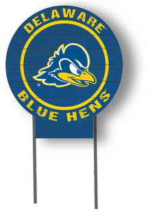 Delaware Fightin' Blue Hens KH Sports Fan 20x20 Color Logo Circle Yard Sign - Blue